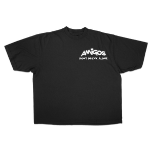 Amigos Don't Drink Alone Tee Black