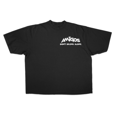 Amigos Don't Drink Alone Tee Black