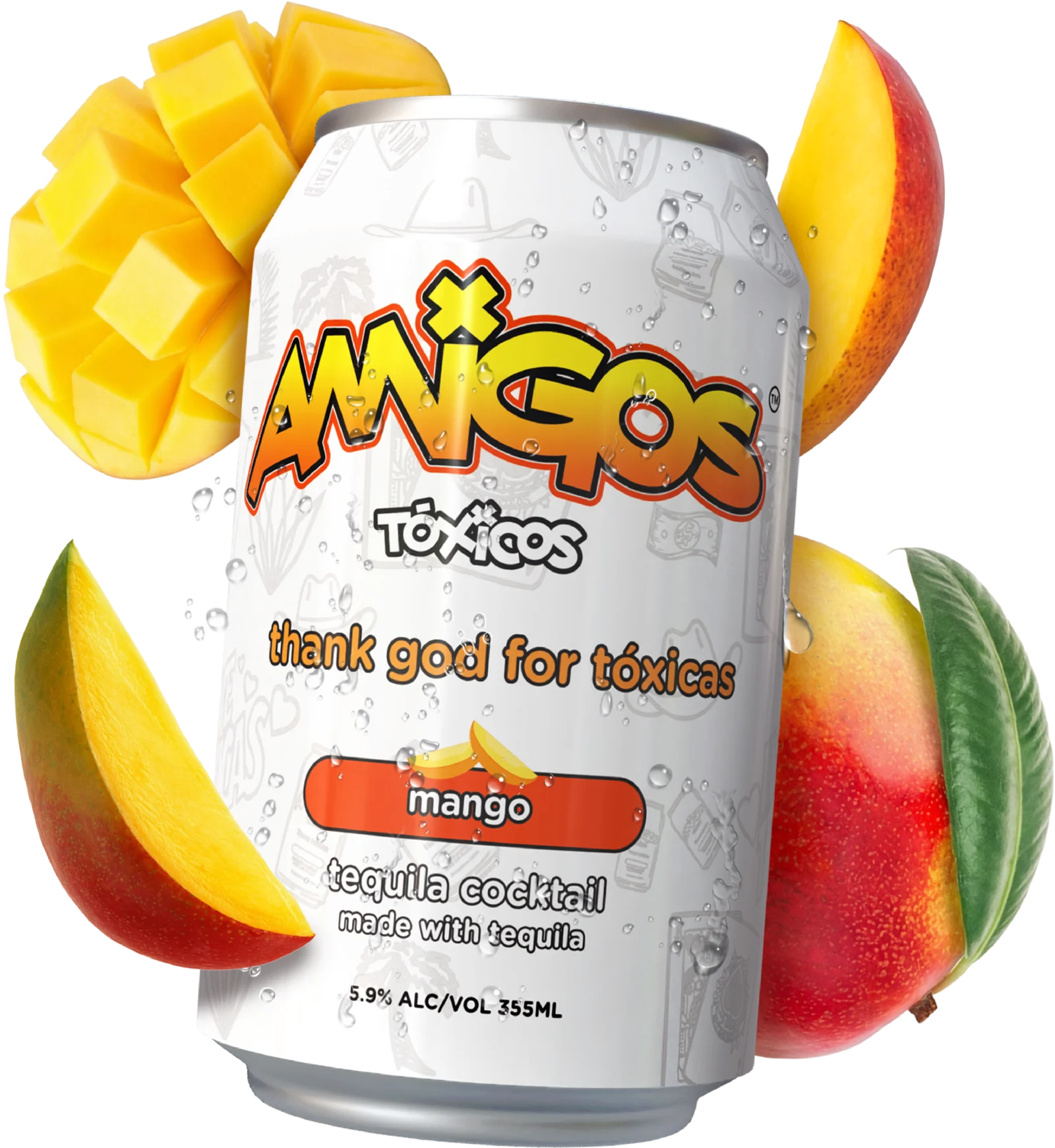 Amigos Tóxicos mango with fresh mango